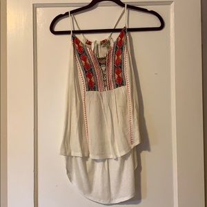 Lucky Brand Embroidered Tank